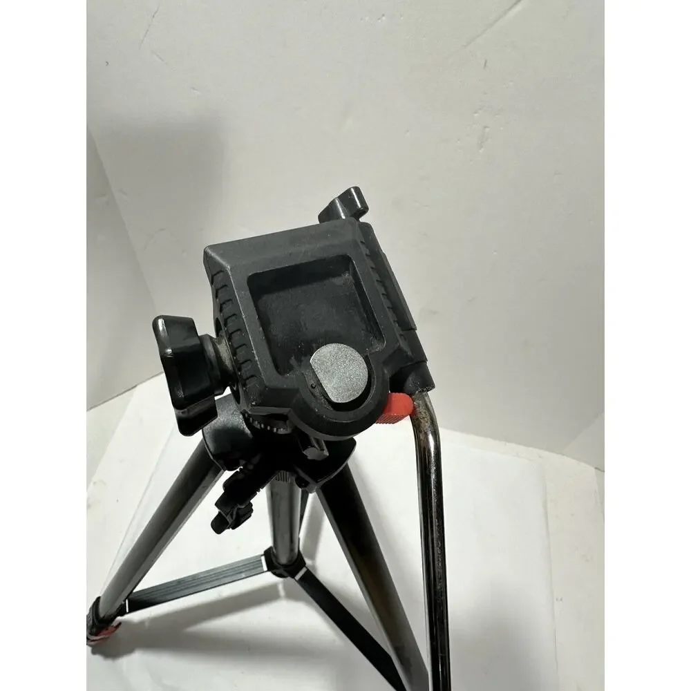 VANTAGE Photo & Video Camera Tripod Vintage Black w Elevator Weight Adjust‎